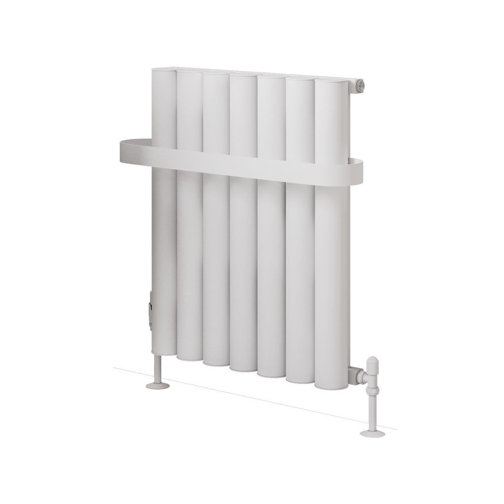 Burford 600 x 485 Aluminium Radiator Matt White