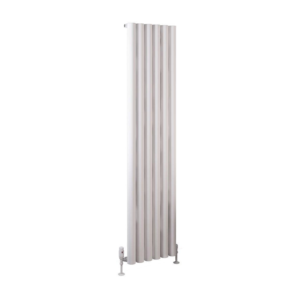 Burford 1800 x 415 Aluminium Radiator Matt White