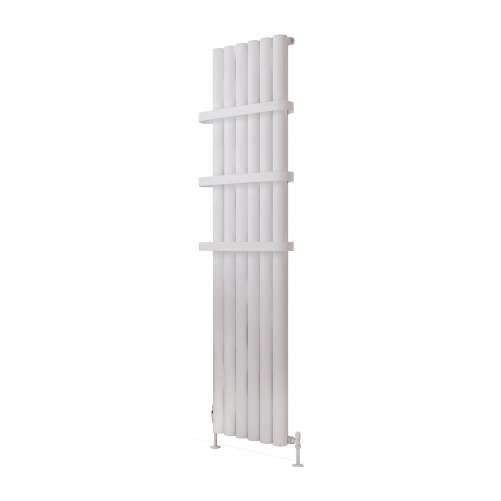 Burford 1800 x 415 Aluminium Radiator Matt White