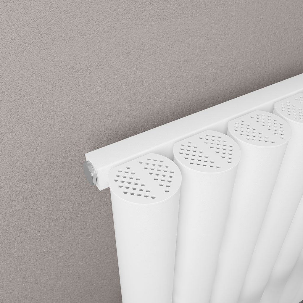 Burford 1800 x 415 Aluminium Radiator Matt White