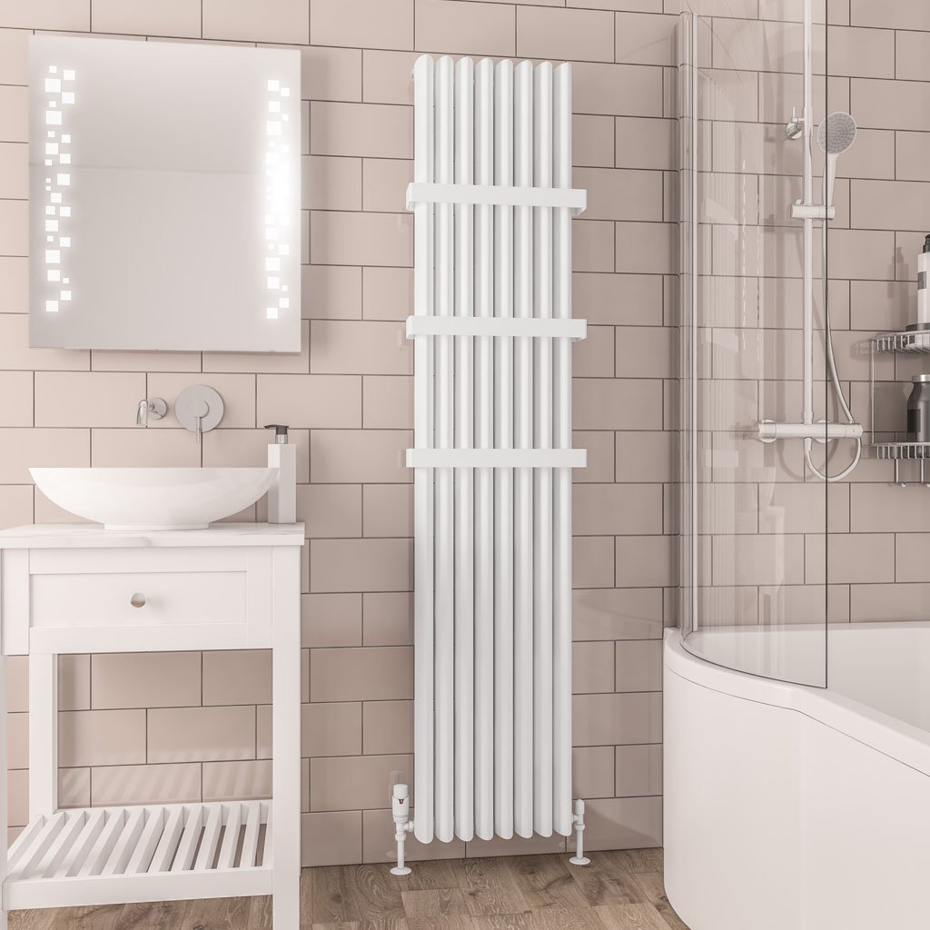 Witney 1800 x 375 Aluminium Radiator Matt White