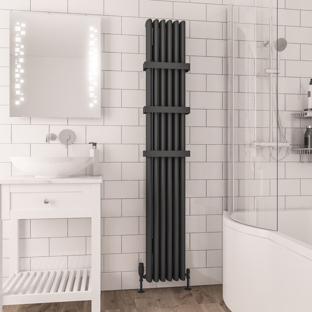 Witney 1800 x 280 Aluminium Radiator Matt Anthracite