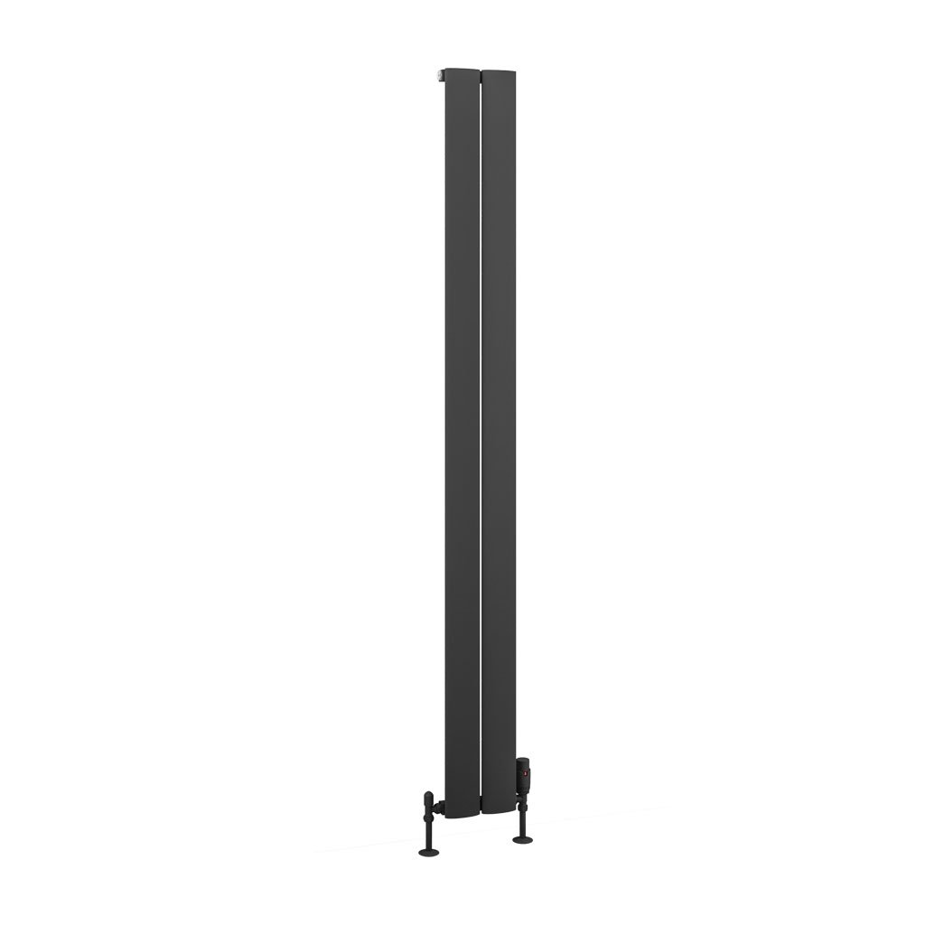 Malmesbury 1800 x 185 Aluminium Radiator Matt Anthracite