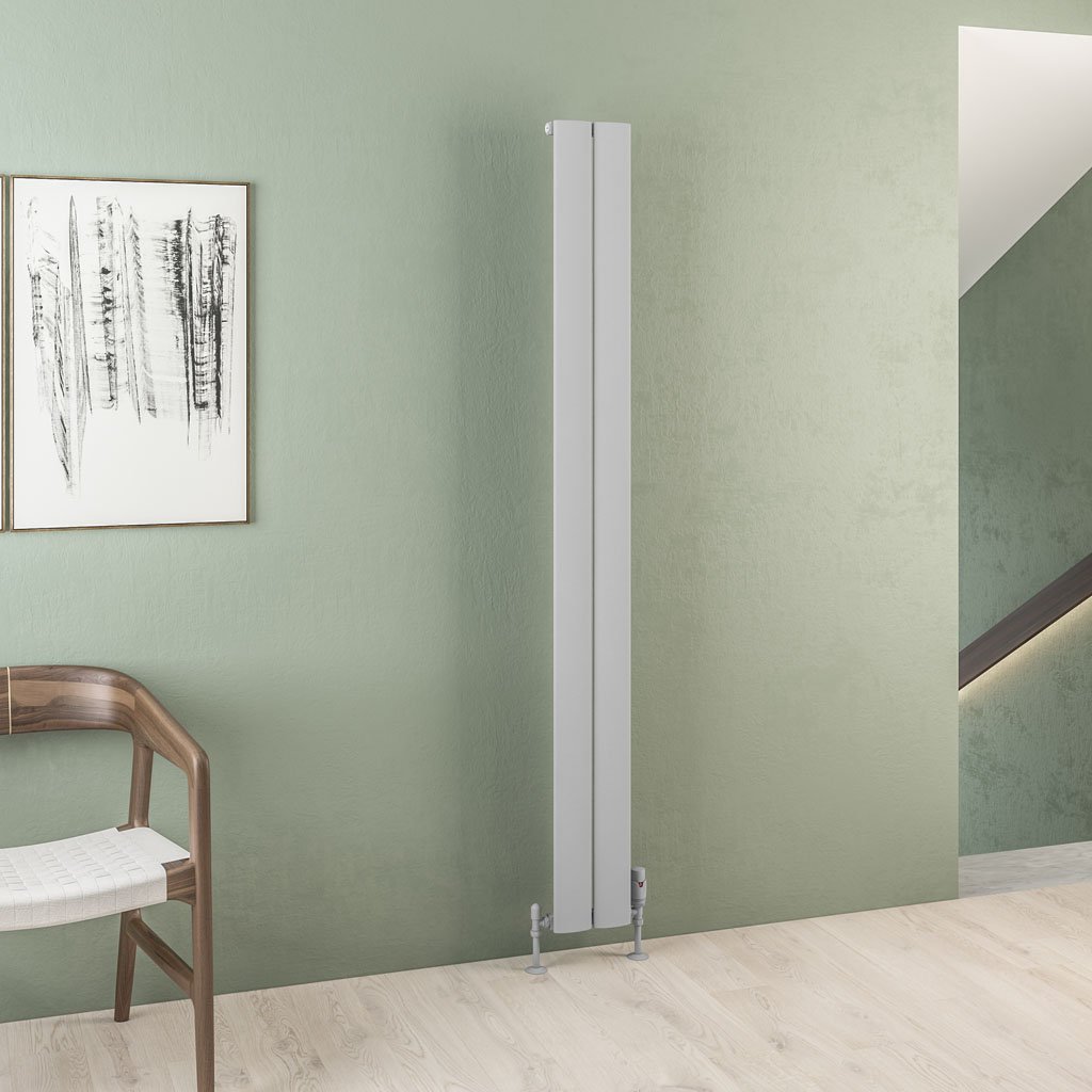 Malmesbury 1800 x 185 Aluminium Radiator Matt Grey