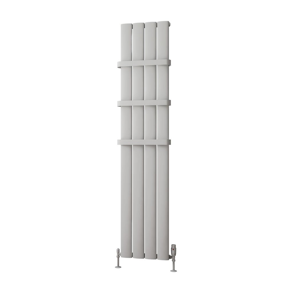 Malmesbury 1800 x 375 Aluminium Radiator Matt Grey