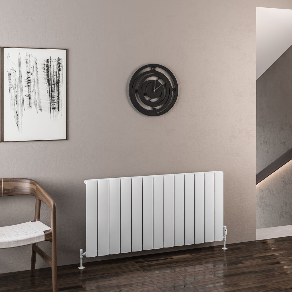 Malmesbury 600 x 1230 Aluminium Radiator Matt White