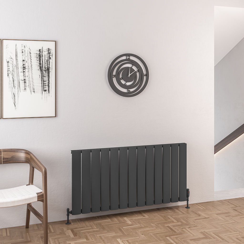 Malmesbury 600 x 1230 Aluminium Radiator Matt Anthracite