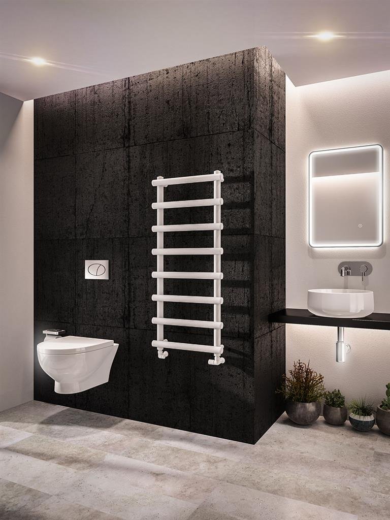 Marlow 1150 x 500 Towel Rail Matt White