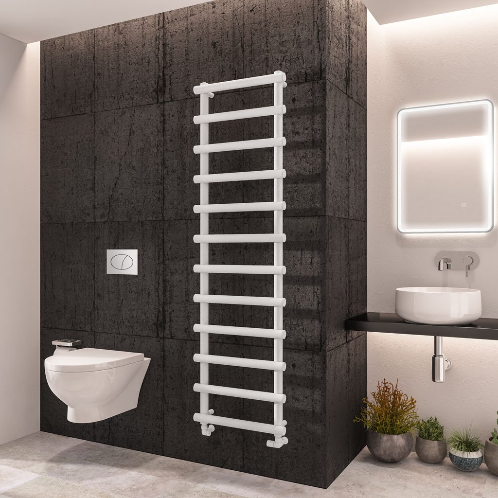 Marlow 1750 x 500 Towel Rail Matt White