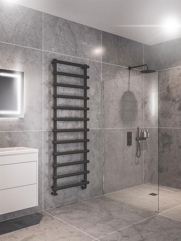 Marlow 1750 x 600 Towel Rail Matt Anthracite