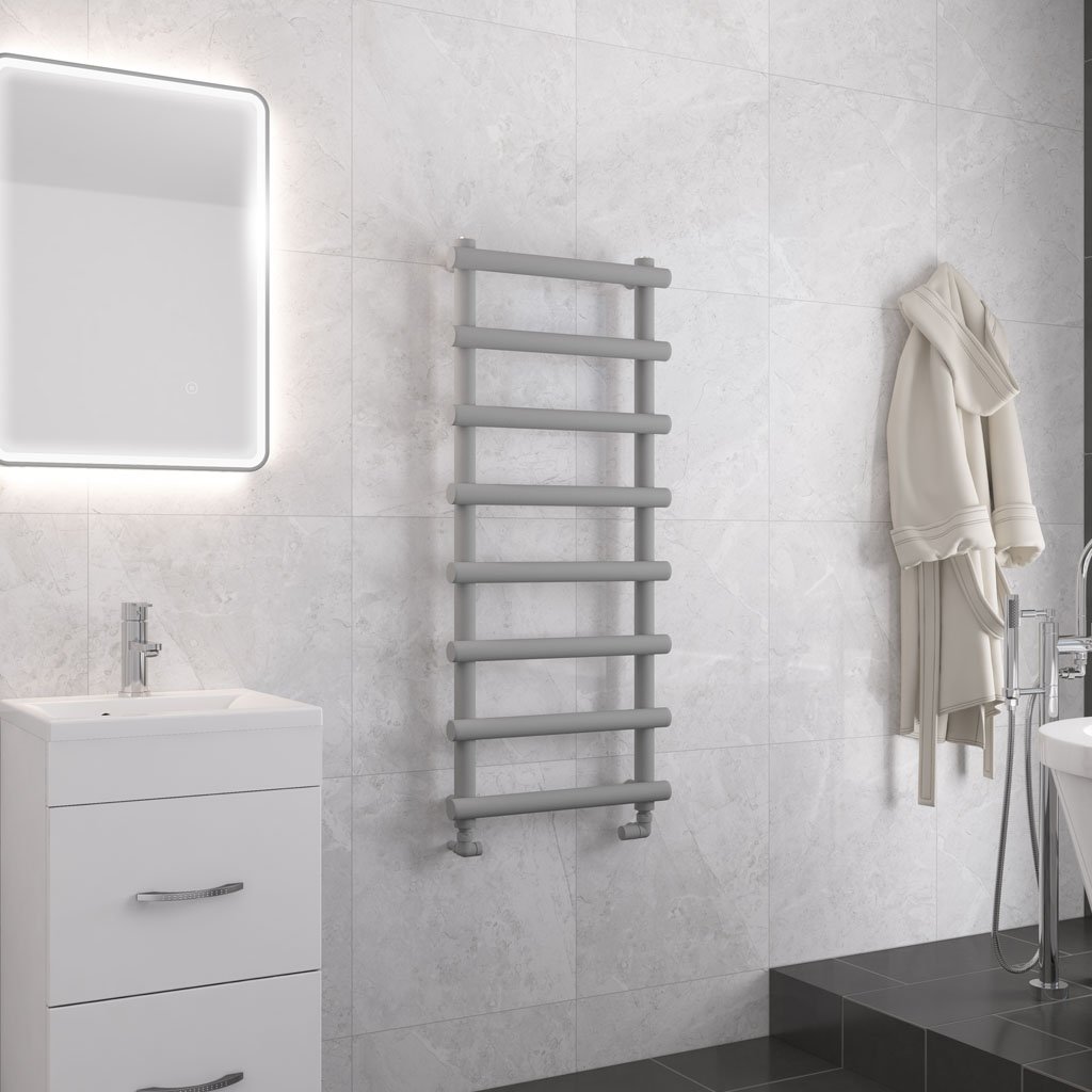 Marlow 1150 x 500 Towel Rail Matt Grey