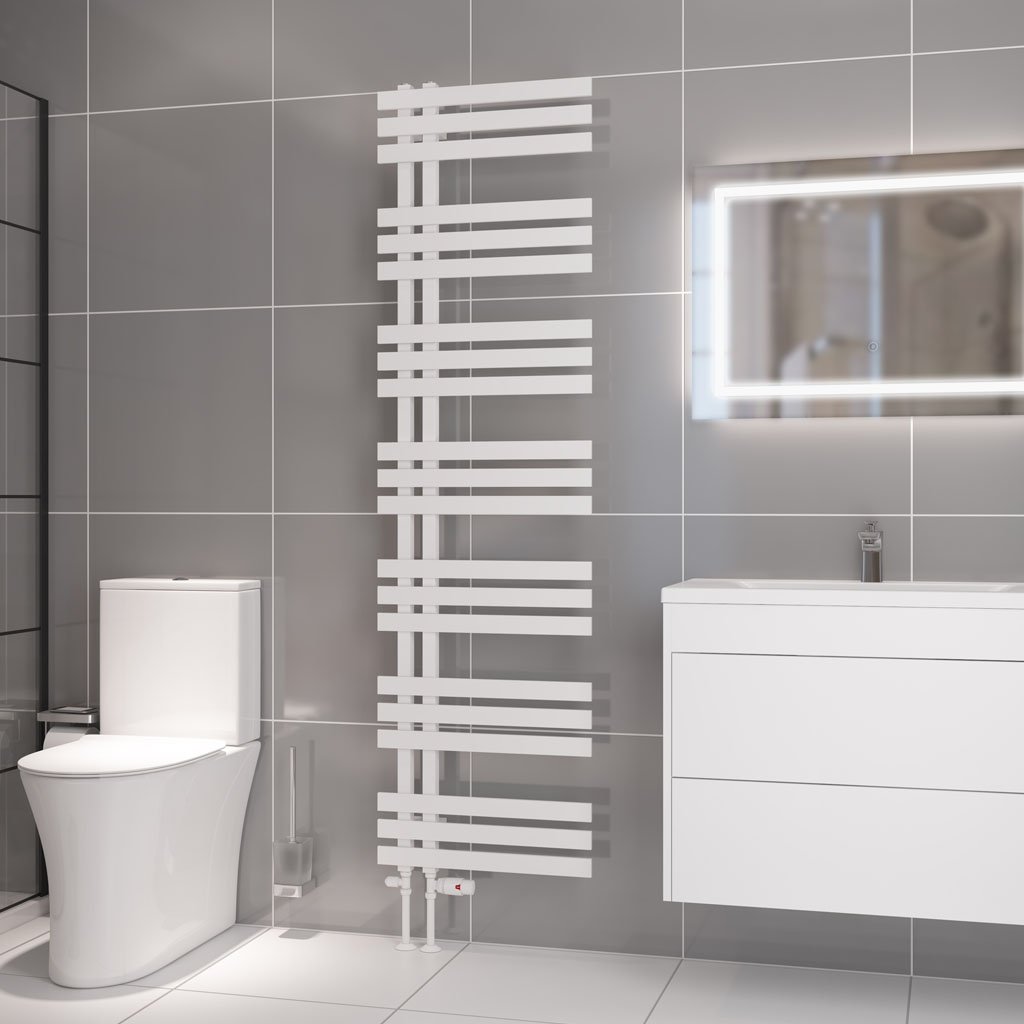 Hurley 1800 x 500 Towel Rail Matt White 