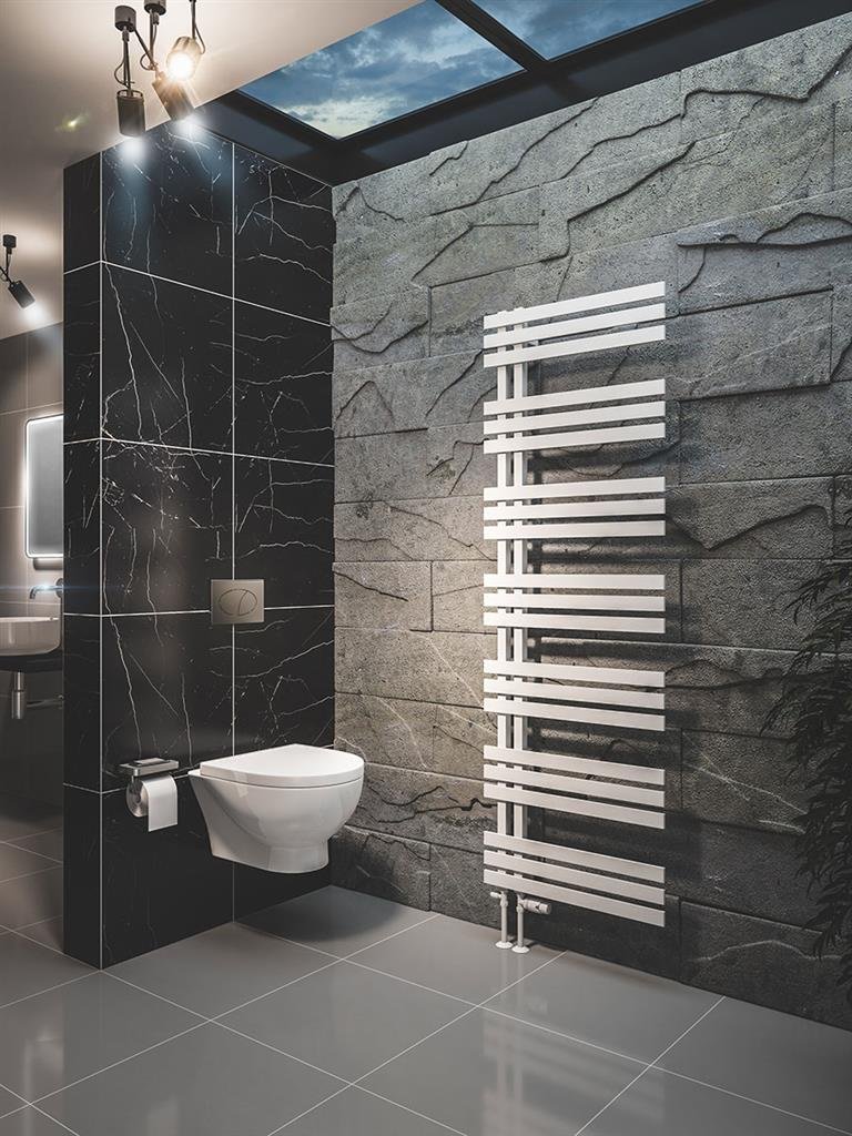 Hurley 1800 x 600 Towel Rail Matt White 