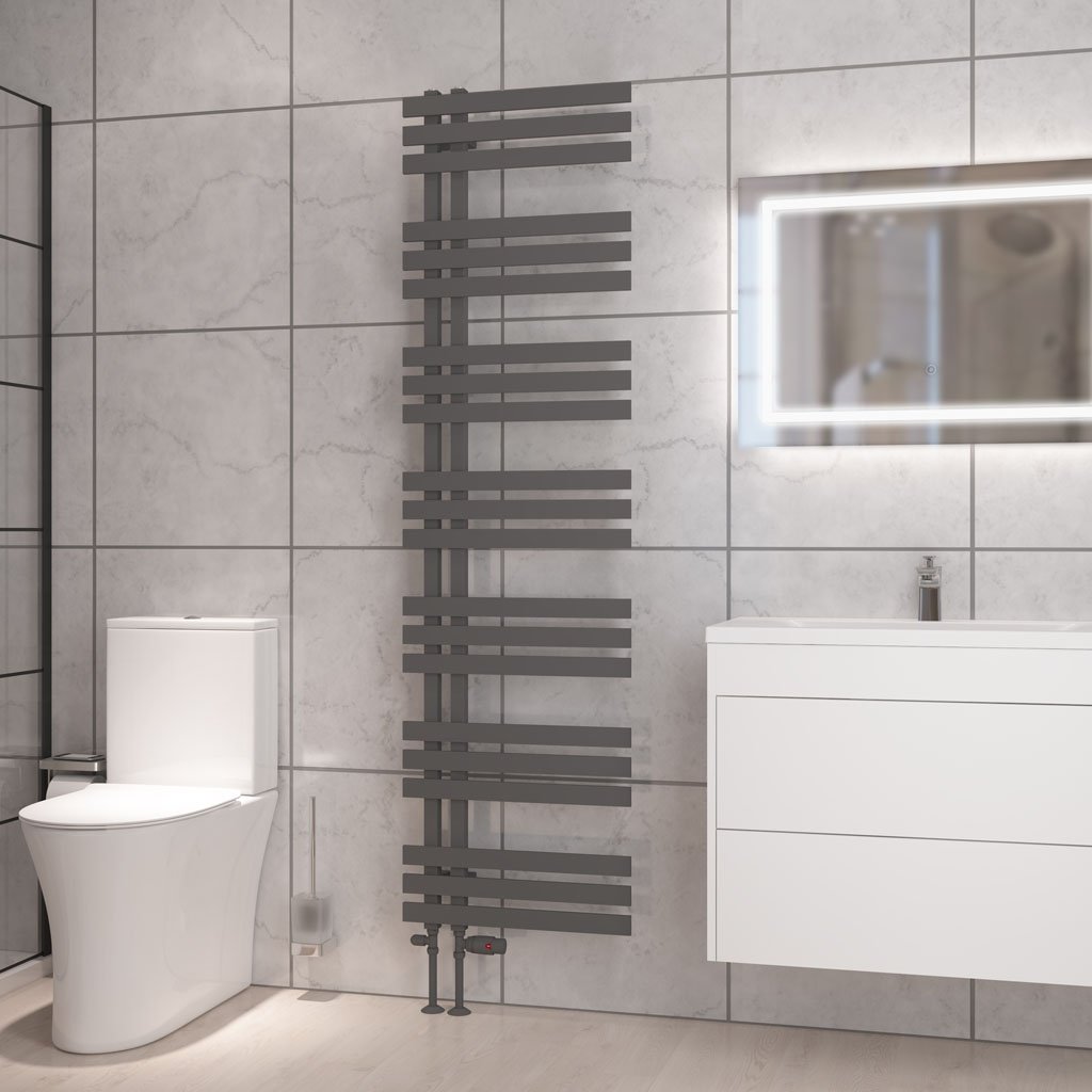 Hurley 1800 x 500 Towel Rail Matt Anthracite 