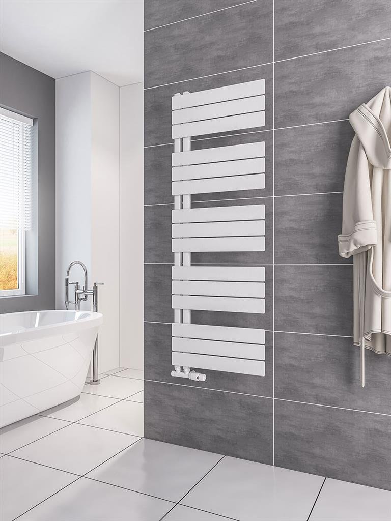 Helmsley 1400 x 500 Towel Rail Matt White