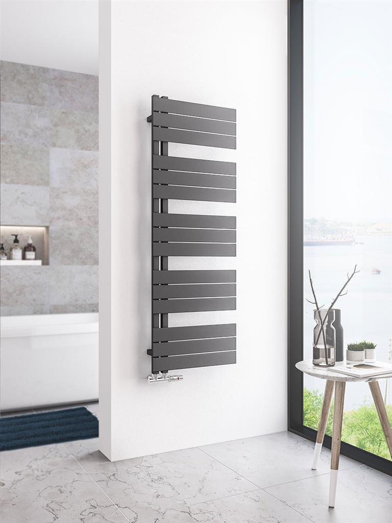 Helmsley 1400 x 500 Towel Rail Matt Anthracite