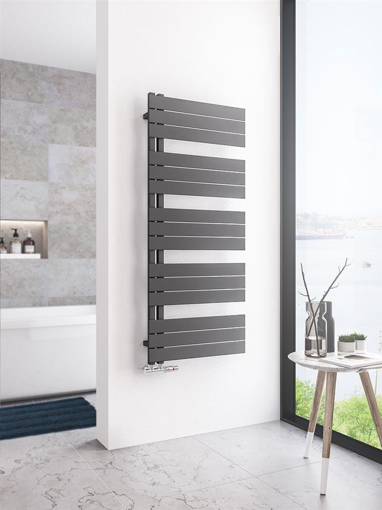 Helmsley 1400 x 600 Towel Rail Matt Anthracite