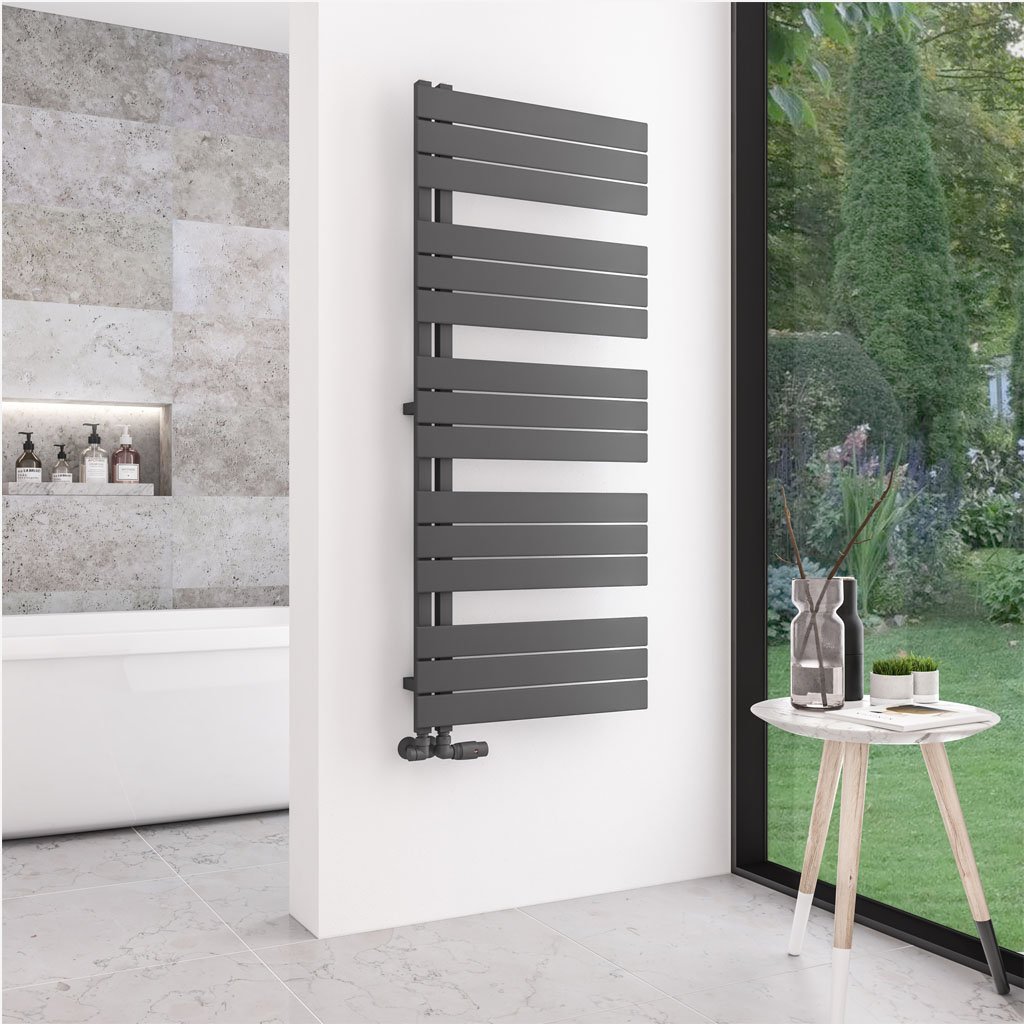 Helmsley 1400 x 600 Towel Rail Matt Anthracite