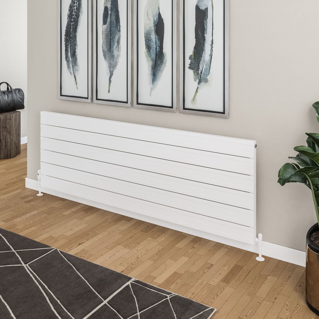 Berkeley 603 x 1800 Aluminium Radiator Matt White