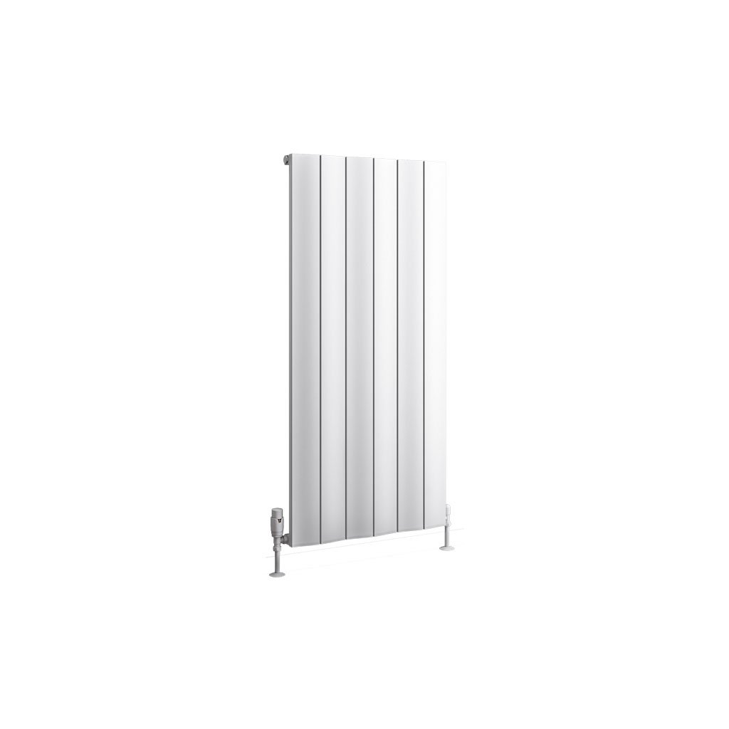 Fairford 1200 x 565 Aluminium Radiator Matt White