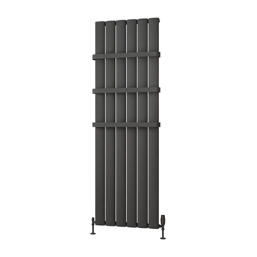 Malmesbury 1800 x 565 Aluminium Radiator Matt Anthracite