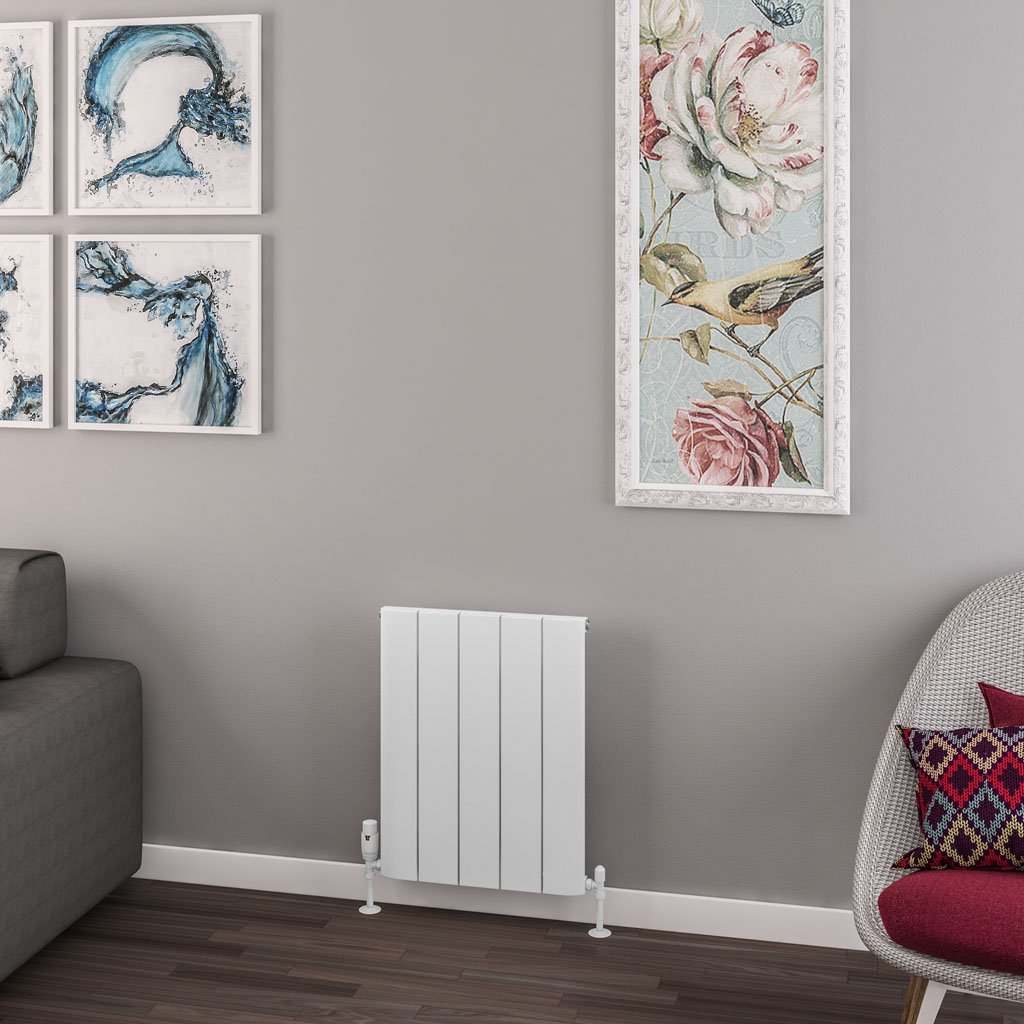 Withington 600 x 470 Aluminium Radiator Matt White