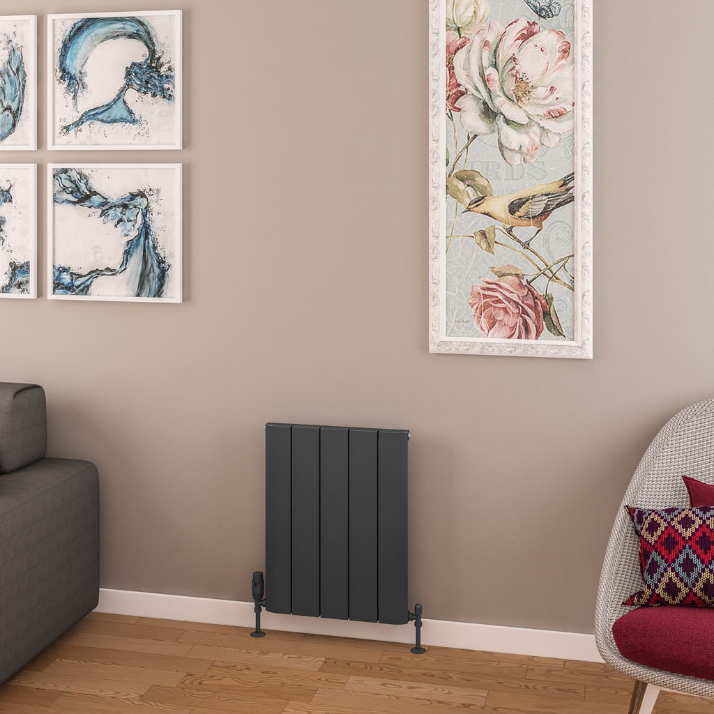 Withington 600 x 470 Aluminium Radiator Matt Anthracite