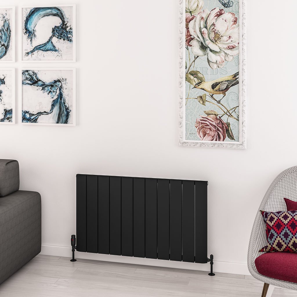 Withington 600 x 1040 Aluminium Radiator Matt Black