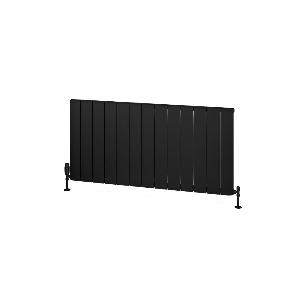 Withington 600 x 1230 Aluminium Radiator Matt Black