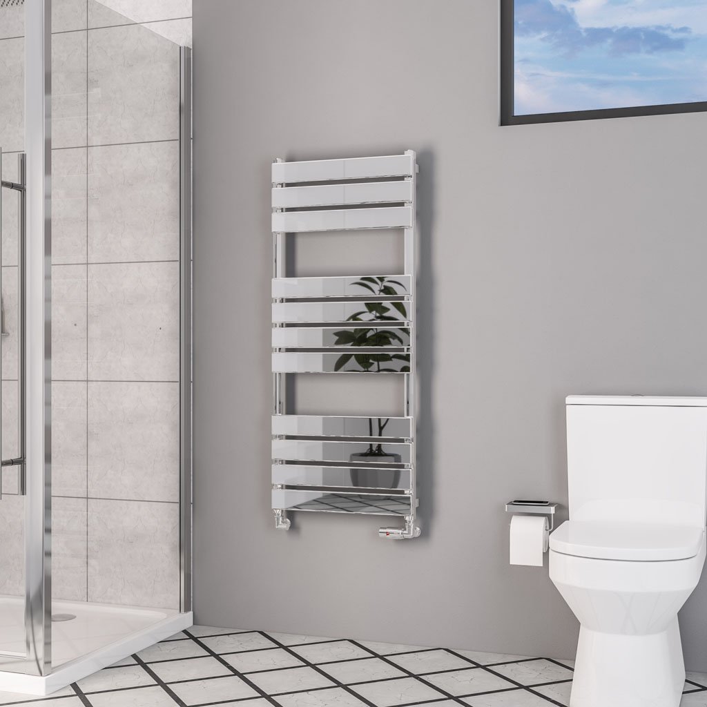 Deddington 1200 x 500 Towel Rail Chrome