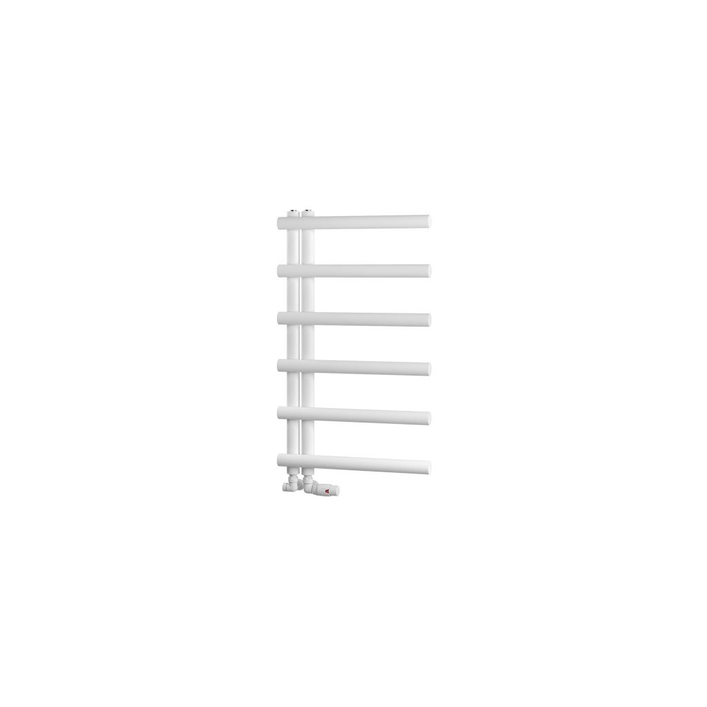 Marlow E-Style 850 x 500 Towel Rail Matt White