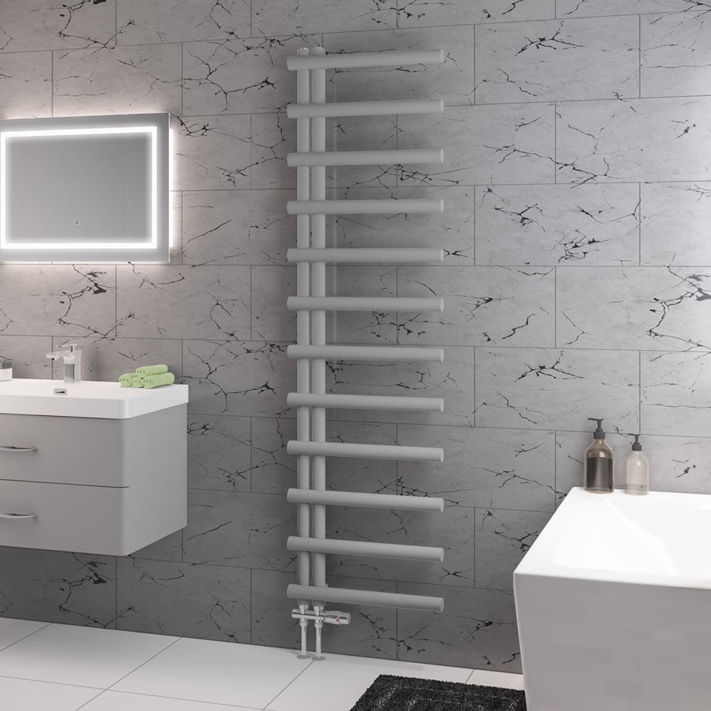 Marlow E-Style 1750 x 500 Towel Rail Matt Grey