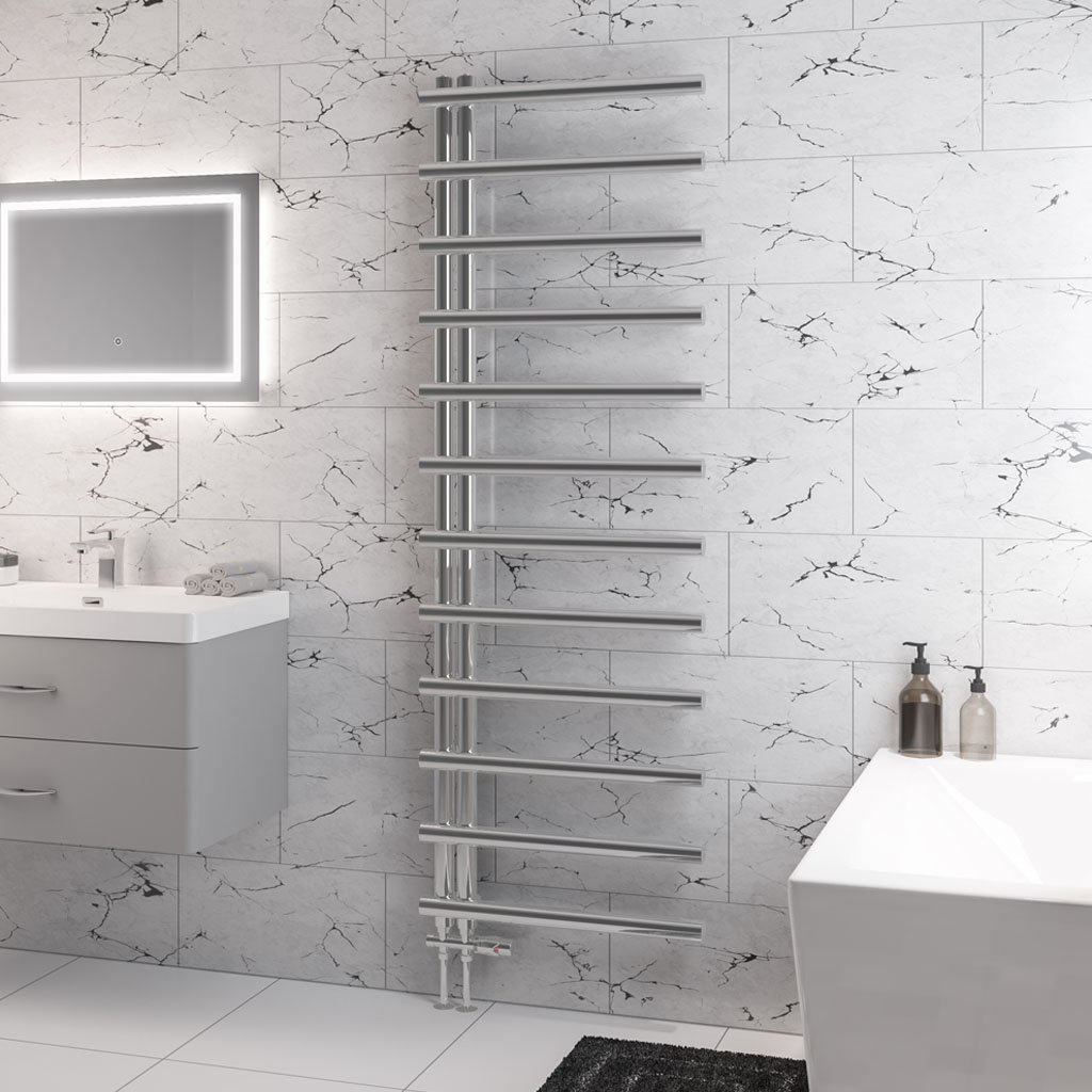 Marlow E-Style 1750 x 600 Towel Rail Chrome