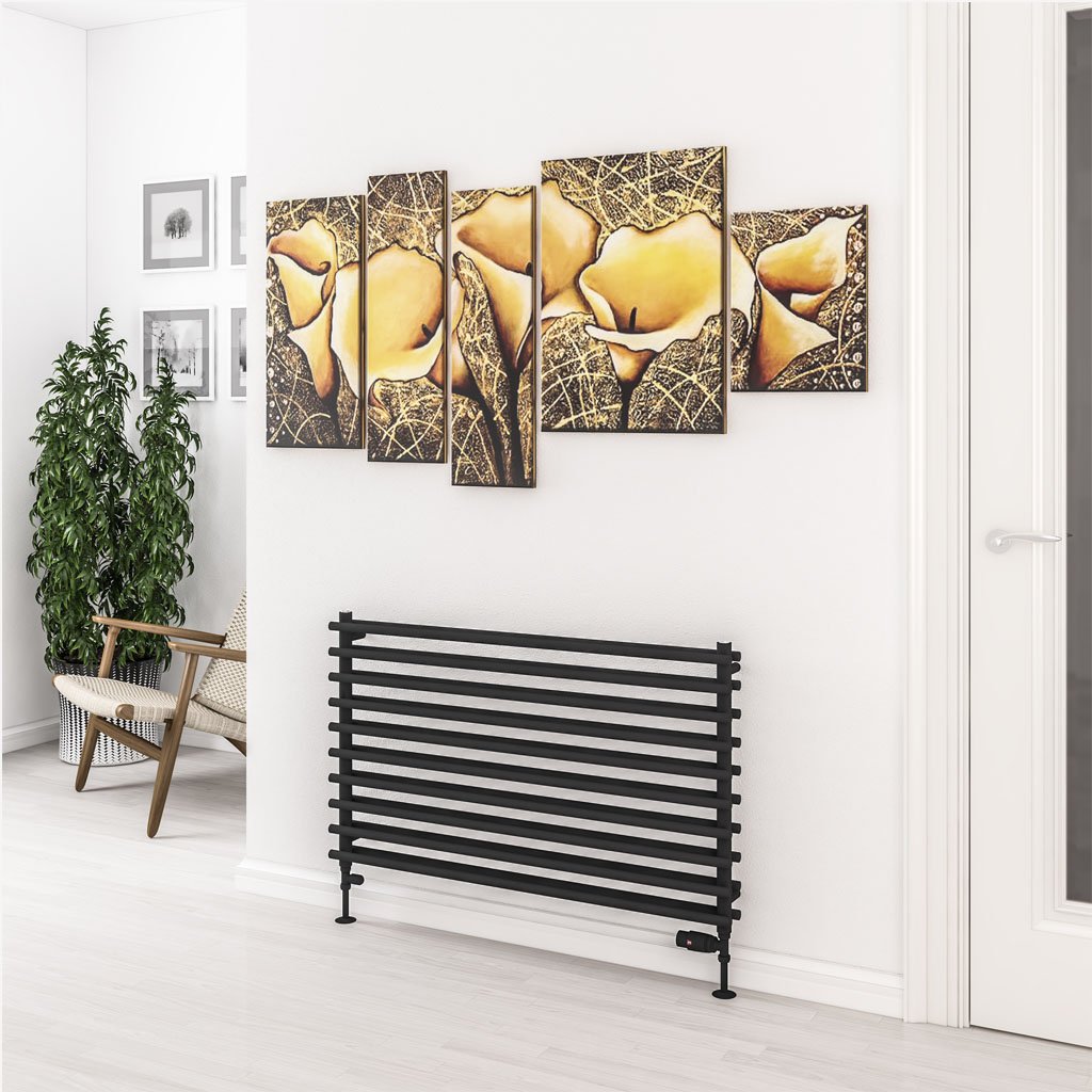 Murano 600 x 1000 Radiator Matt Black