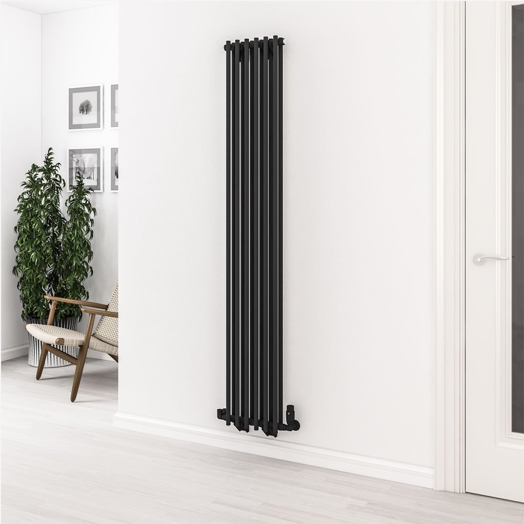 Murano 1800 x 310 Radiator Matt Black