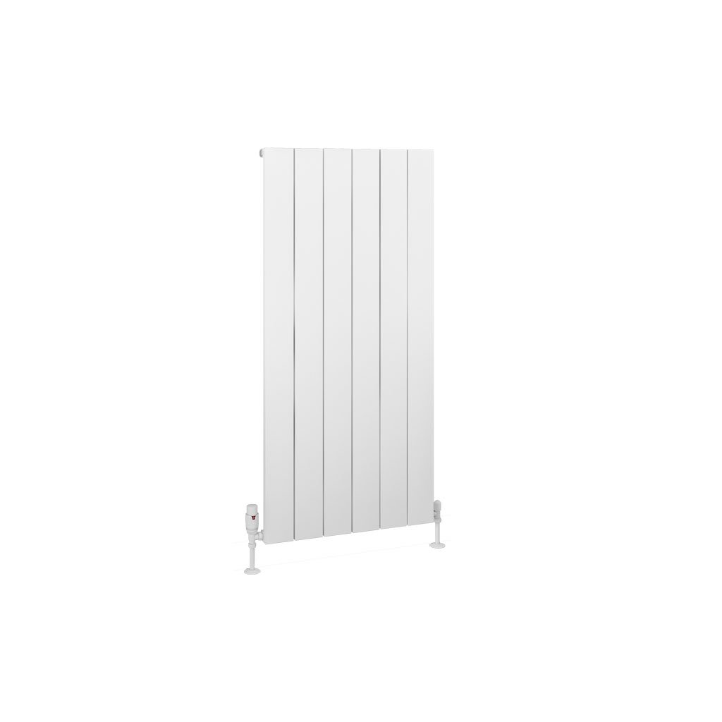 Charlton 1200 x 565 Aluminium Radiator Matt White