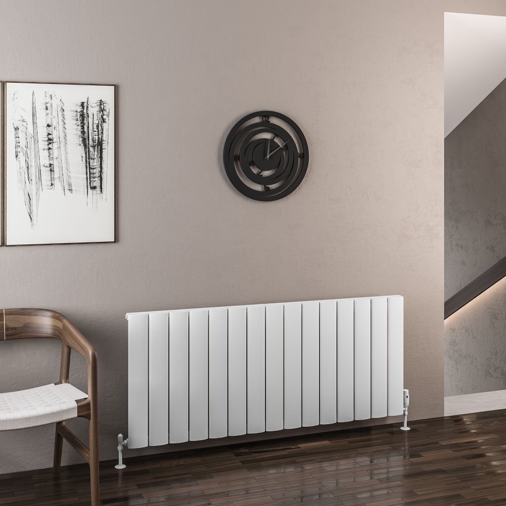 Malmesbury 600 x 1420 Aluminium Radiator Matt White