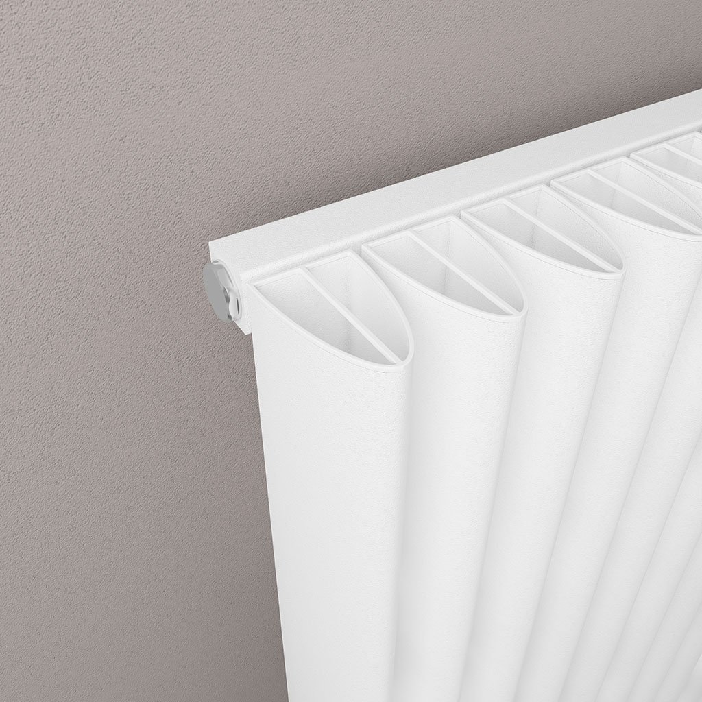 Witney 600 x 470 Aluminium Radiator Matt White