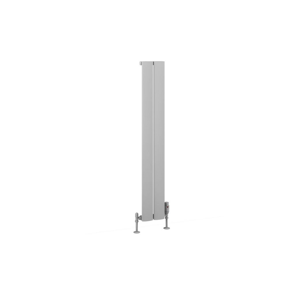 Malmesbury 1200 x 185 Aluminium Radiator Matt Grey