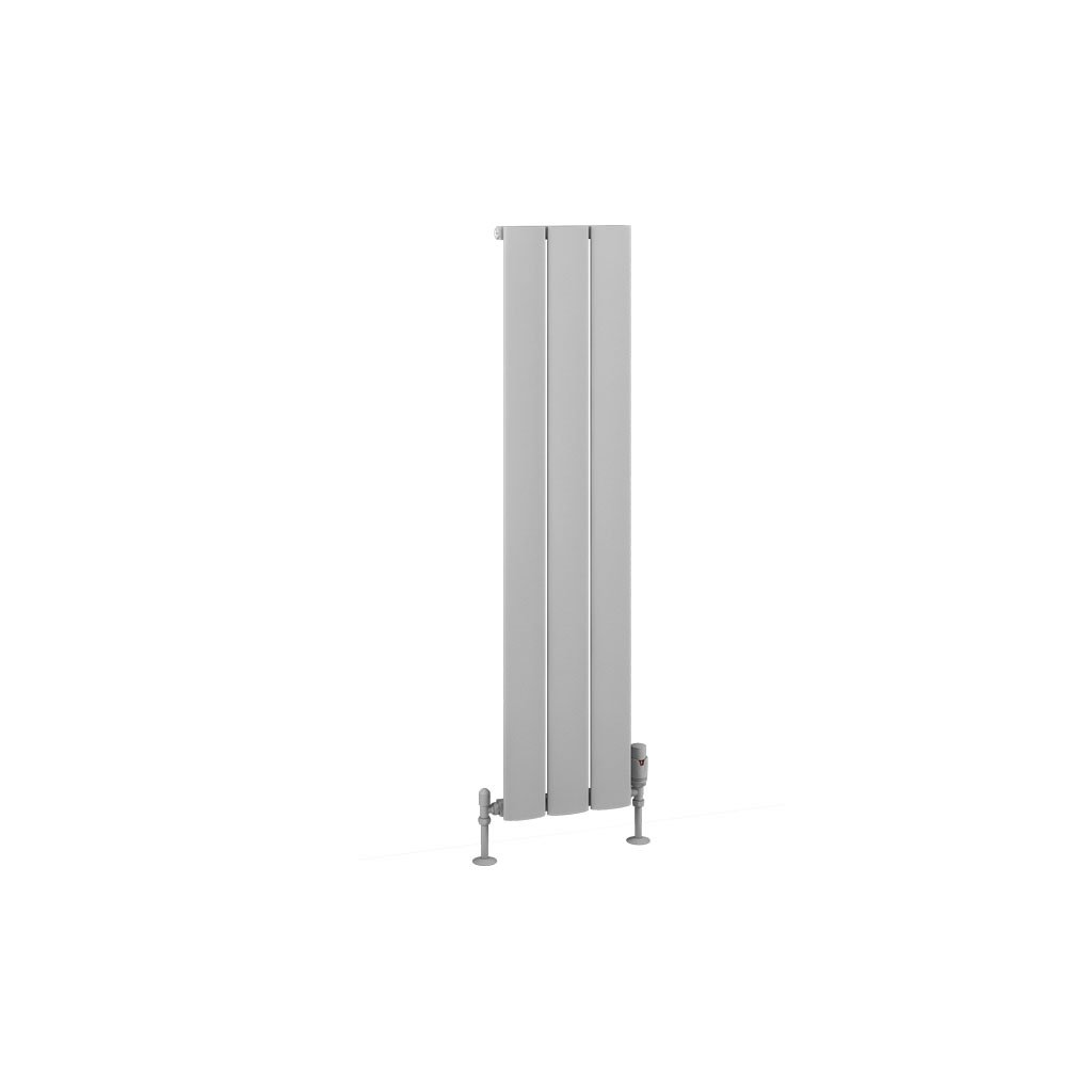 Malmesbury 1200 x 280 Aluminium Radiator Matt Grey