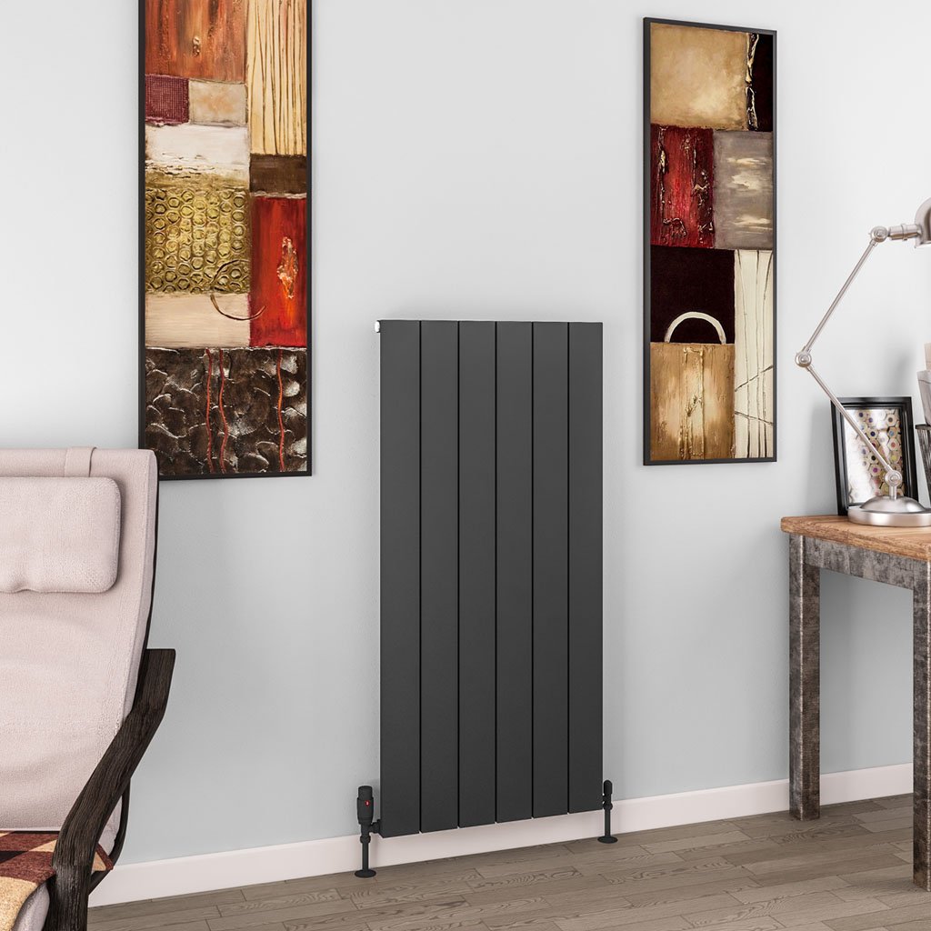 Charlton 1200 x 565 Aluminium Radiator Matt Anthracite