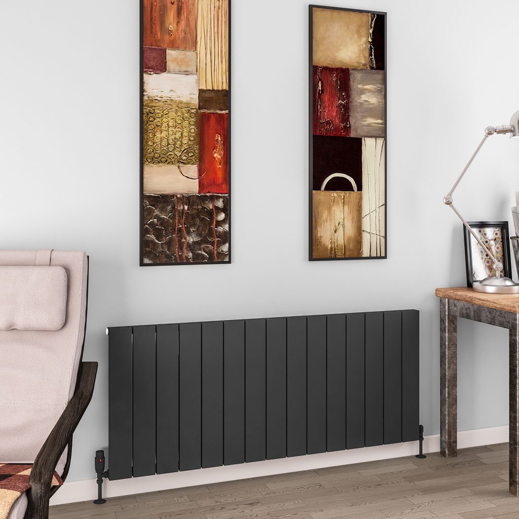 Charlton 600 x 1420 Aluminium Radiator Matt Anthracite