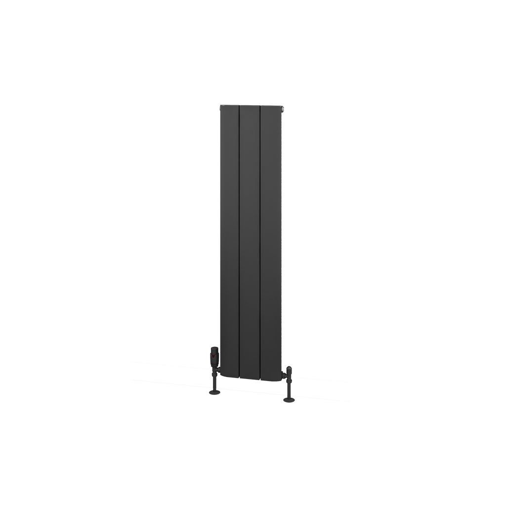 Withington 1200 x 280 Aluminium Radiator Matt Anthracite