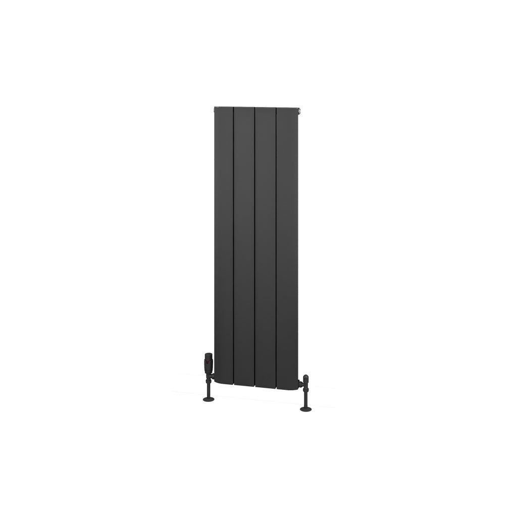 Withington 1200 x 375 Aluminium Radiator Matt Anthracite