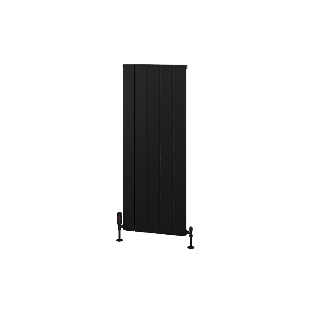 Withington 1200 x 470 Aluminium Radiator Matt Black