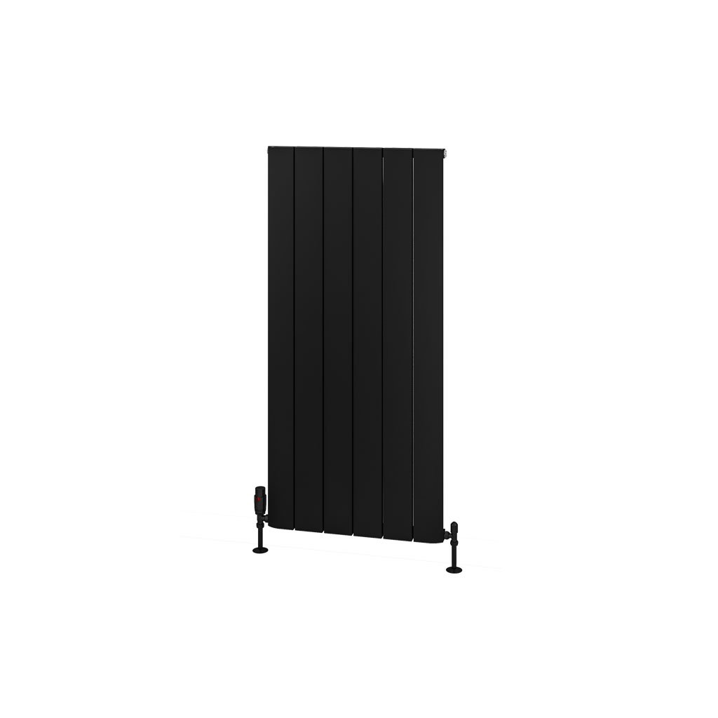 Withington 1200 x 565 Aluminium Radiator Matt Black