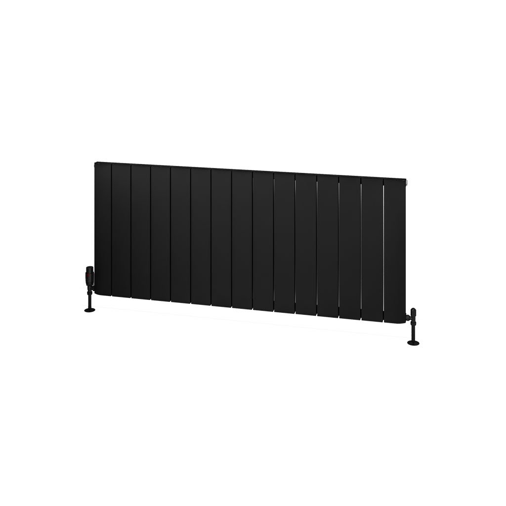 Withington 600 x 1420 Aluminium Radiator Matt Black