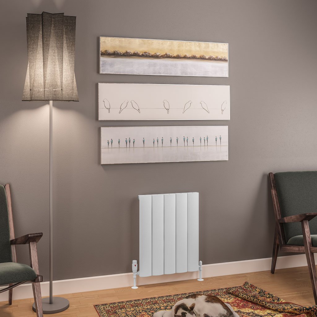 Tordino 600 x 470 Aluminium Radiator Matt White