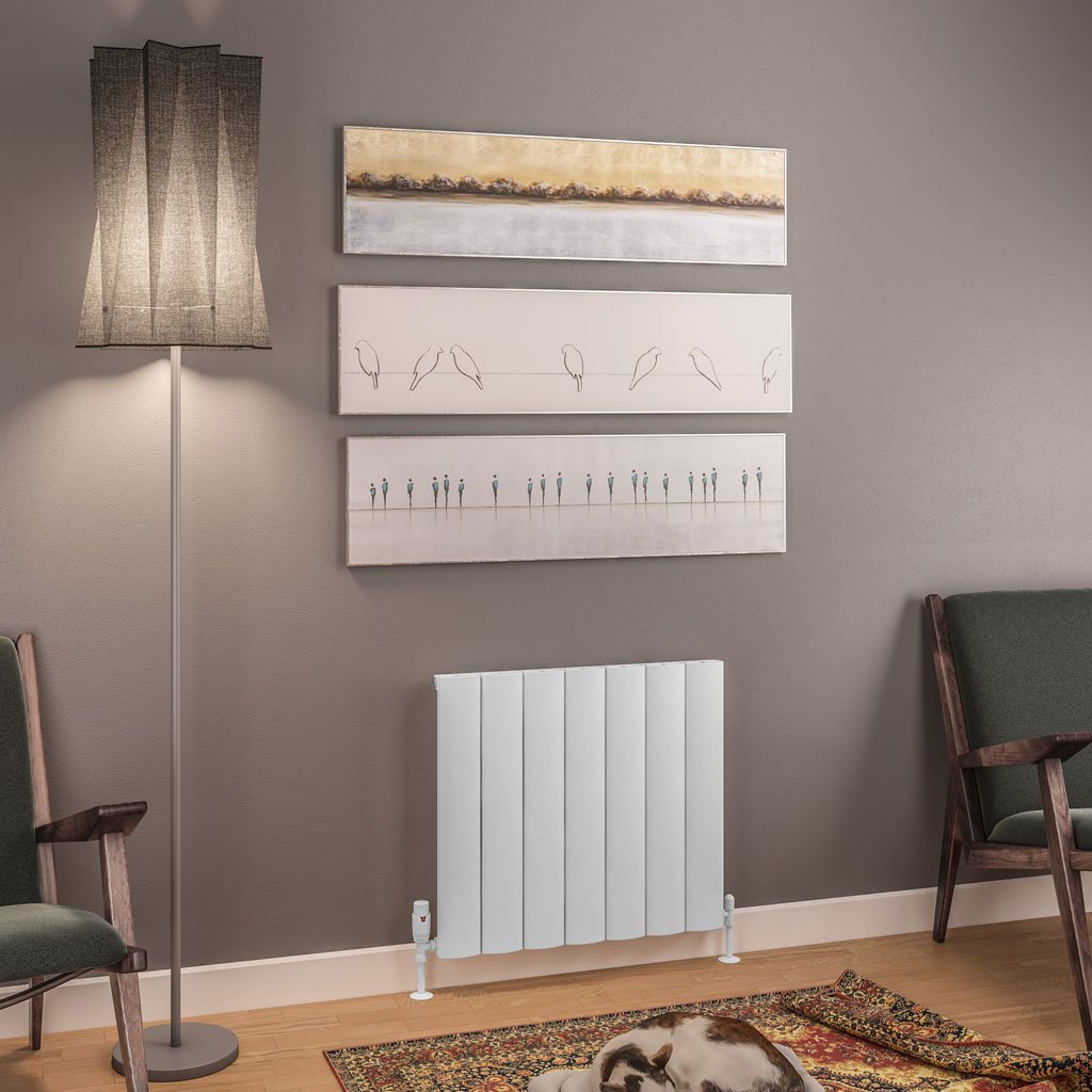 Tordino 600 x 660 Aluminium Radiator Matt White