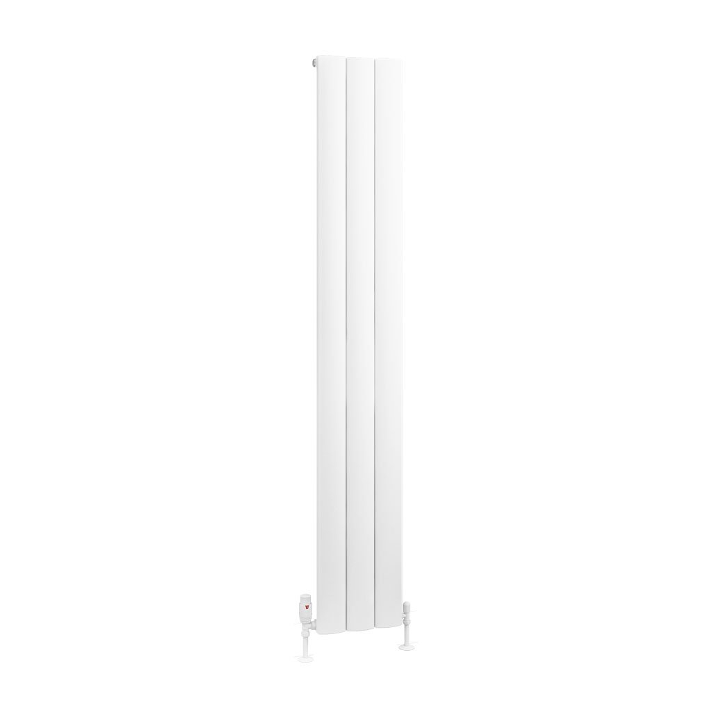 Tordino 1800 x 280 Aluminium Radiator Matt White